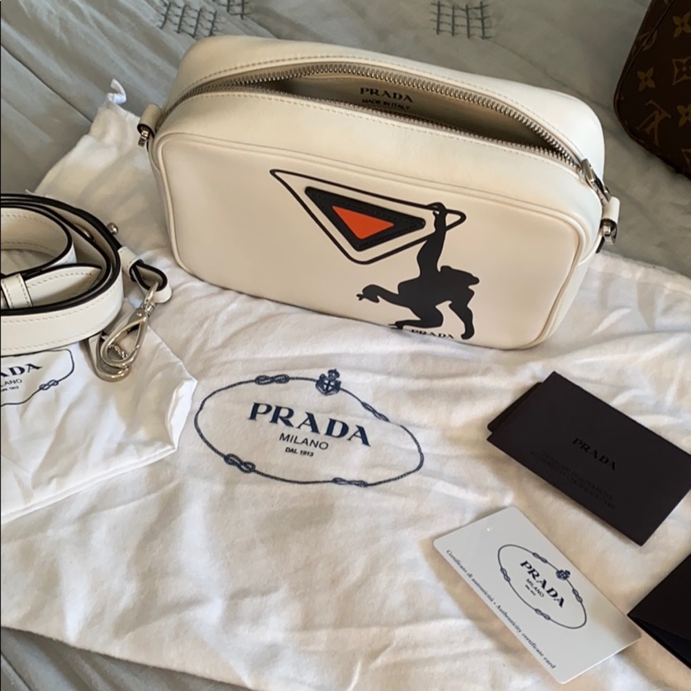 Prada crossbody camera bandolier bag